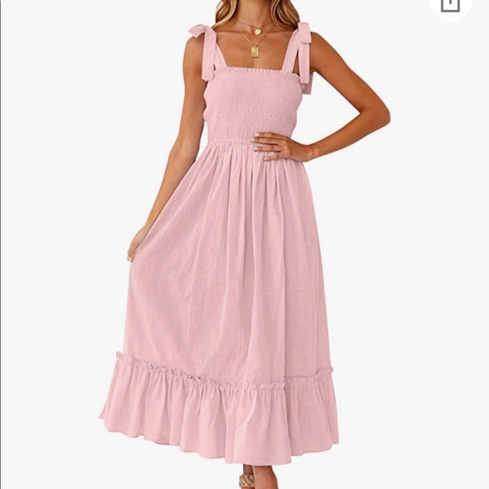 Light pink maxi dress
